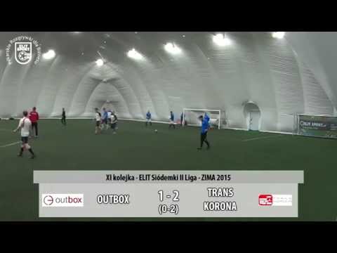 OUTBOX 2:4 TRANS KORONA - ELIT Siódemki II Liga ZIMA 2015