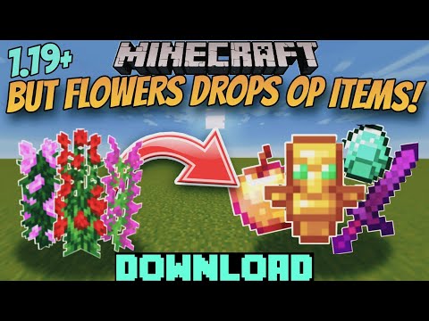RK PHENOM - Minecraft But Flowers Drops OP Items mod download 1.19+ 😯😯 #minecraft #minecraftmods @imbixu