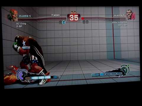 SSF4: XblackvegetaX (Rog) vs AZ Greg (Sim) - GAF Endless Battle Mode - Set 2
