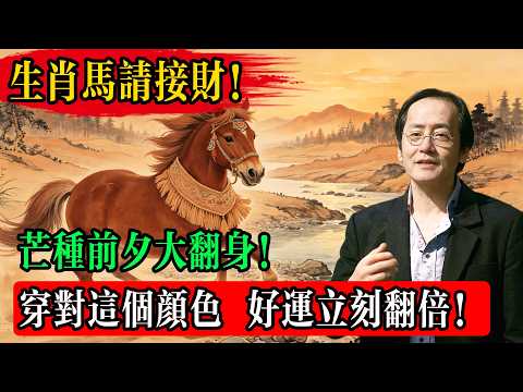 🐎恭喜屬馬人！明天6月4日命運大翻轉：掌握「火生土」接財秘法，下半年財氣擋不住！#倪海廈 #屬馬運勢#轉運 #芒種 #易經 #財運提升 #命理分享#接財 #風水佈局