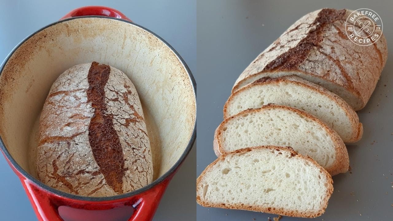 Incredible No-Knead Gluten Free Dutch Oven Bread (Only Water, No Dairy, No Egg)