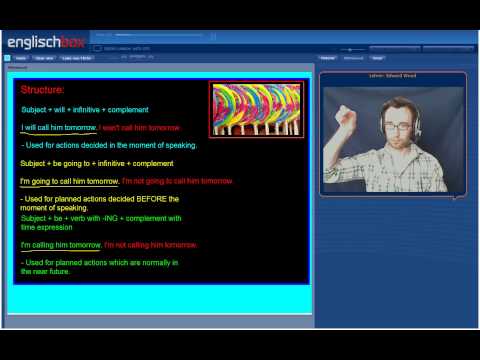 Online English class - Will vs. Going To - The Future in English