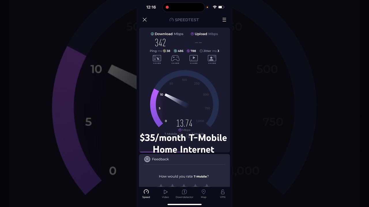 T-Mobile Home Internet 5G Speed Test. $35/month. #speedtest #cheap