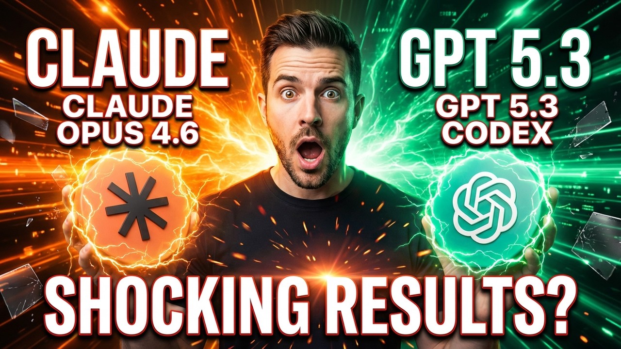 Claude Opus 4.6 vs GPT 5.3 Codex 48 Hour SHOCKING Results