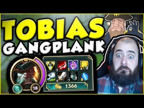 TOBIAS FATE GANGPLANK BUILD IS LEGIT SO BUSTED! GANGPLANK TOP GAMEPLAY SEASON 7! - League of Legends