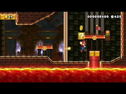 Morton's Lava Bubble Palace by Shmue 🍄 Super Mario Maker 2 #aht 😶 No Commentary
