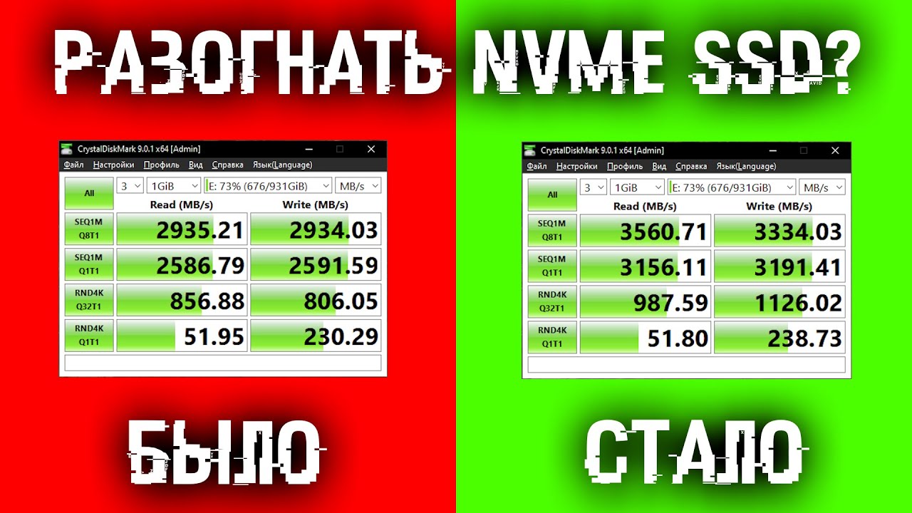 Разгон NVMe SSD на 20% реален?