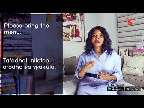 Master Restaurant Vocabulary in Swahili - Part 01