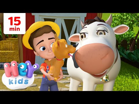 A Vaca Laura e Mais! | Canção Animal | Música Infantil - HeyKids Português