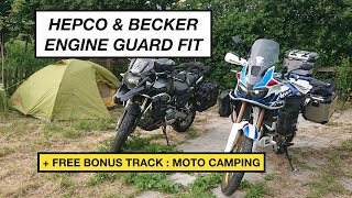 Africa Twin Adventure Sport 2019 Hepco & Becker Engine Guard Fitting & Moto Camping