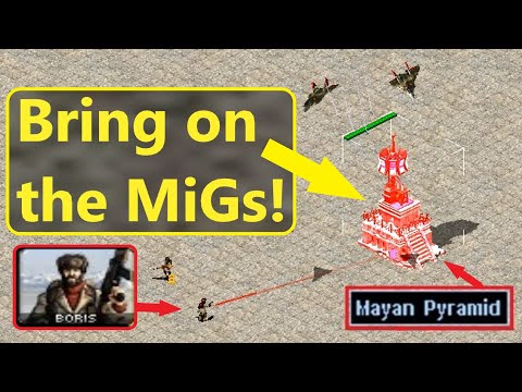 Can Boris Air-Strike 1 Shot a Mayan Pyramid? - Red Alert 2