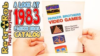 A Look at the 1983 Parker Brothers Catalog. Atari 2600, Intellivision and More!