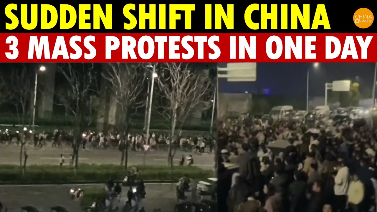 Sudden Shift in China’s Politics! 3 Large-Scale Protests in One Day, Thousands Revolt!