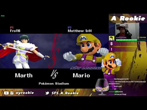 A Rookie (Mario) vs. Fro116 (Marth) - Slippi Ranked Match - SSBM