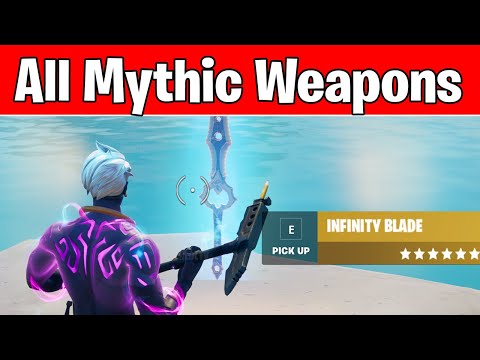 Fortnite Mythic Weapons Locations (How to Mark weapons of different rarity in Fortnite Challenges)