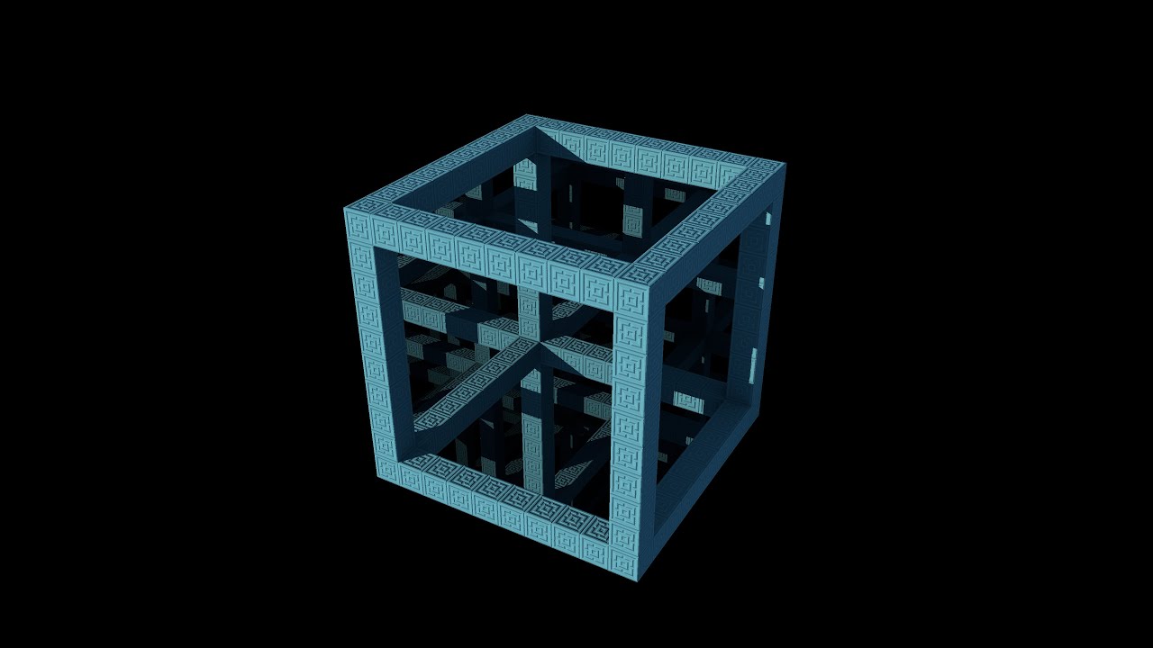 Hypercube/Infinity cube/Impossible cube/Non-Euclidean cube