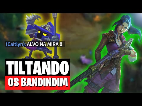 DELETEI TODO MUNDO COM A CAITLYN FULL LETALIDADE | [TILTANDO OS BANDINDIM] | League of Legends