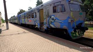 Beautiful ER9 electric train / Lithuanian railways / Trakai - Vilnius