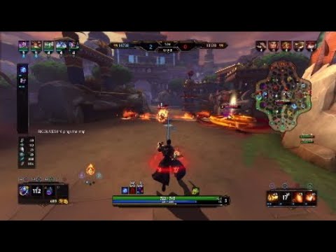 Smite Diamond Ranked Conquest Merlin Mid Gameplay- Spam Everything And Win