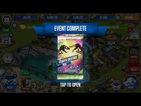 COLORFUL CREATURES PACK - JURASSIC WORLD THE GAME