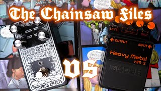 Video thumbnail for Idiotbox Effects Dungeon Master vs Boss HM-2 Distortion pedal Comparison (The Chainsaw Files) by Dome
