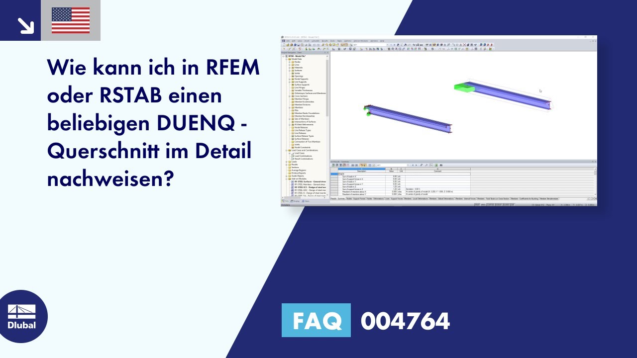 [EN] FAQ 004764 | Wie kann ich in RFEM oder RSTAB einen beliebigen DUENQ - Querschnitt im Detail ...