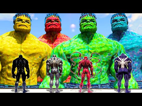 Team Hulk vs Venom Army - What If Battle Superheroes