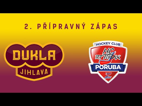 2. příprava (25.8.2020) HC Dukla Jihlava - HC RT Torax Poruba