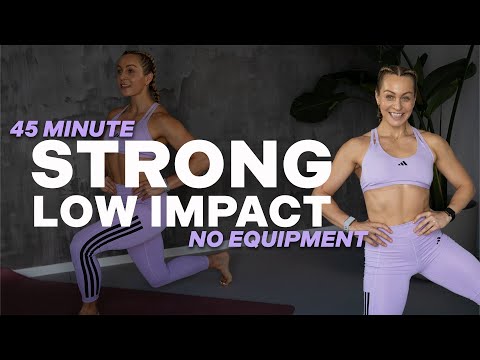 45 MIN STRONG LOW IMPACT | CORE FINISHER | Full Body Strength | NO Weights