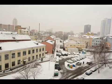 First Snow in Minsk - Time Lapse