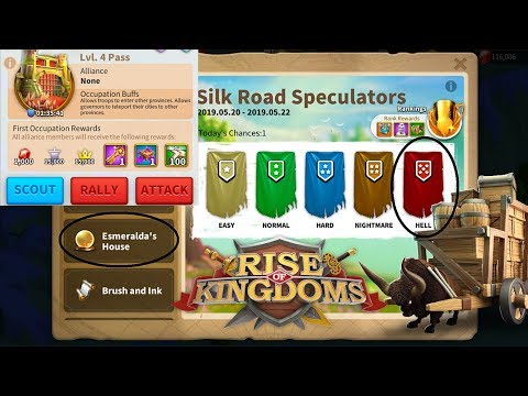 LK LVL 4 PASS - Road Silk Speculator going to HELL - Esmeralda- Q/A - Rise of Kingdoms