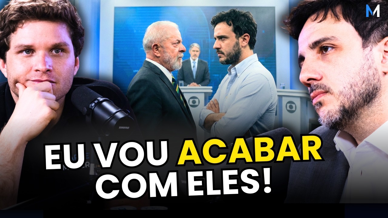 RENAN SANTOS EXPLICA COMO BATER DE FRENTE COM LULA E FLÁVIO NOS DEBATES