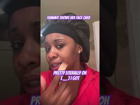 #summer shows her face after the reunion #baddies  #reunion #celebritynews #hiphop  #realityshow