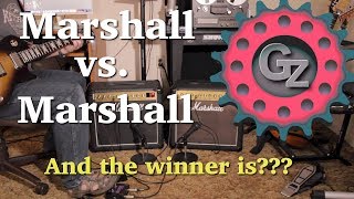 Video thumbnail for 1986 Tweed vs. 1987 Black Marshall Artist 4203 Combo Shootout by Gear Zen
