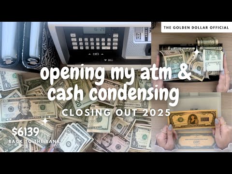 opening my atm & cash condensing | closing out 2025 🏧💰✨