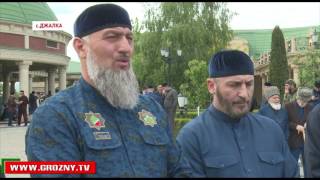 Рамзан Кадыров принял участие в мероприятиях, приуроченных ко Дню памяти и скорби в селении Джалка 