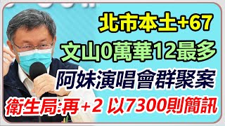 北市+67　北市衛生局最新說明