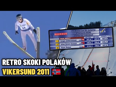 RETRO SKOKI POLAKÓW - VIKERSUND 🇳🇴 | HS225 | PUCHAR ŚWIATA | 13.02.2011