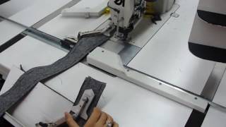 Швейный автомат для изготовления клапанов, мысков пояса брюк DURKOPP ADLER 739-23-01 video