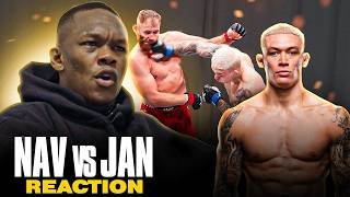 Nav Is HERE. 😤 | Israel Adesanya Reacts to Navajo Stirling KO at UFC Serbia
