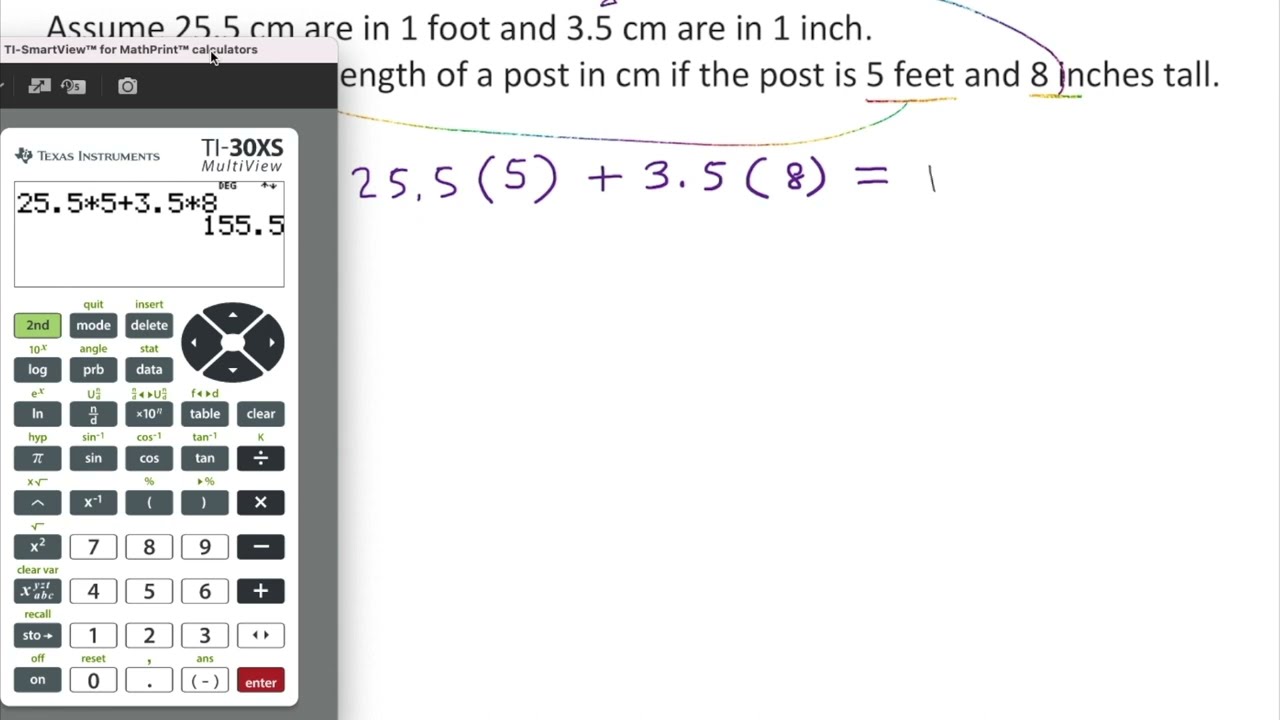 Converting Feet and Inches to Centimeter