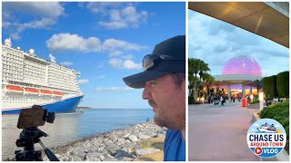Cruise Ship Spotting in Port Canaveral with Bonus Disney World Live Highlights!