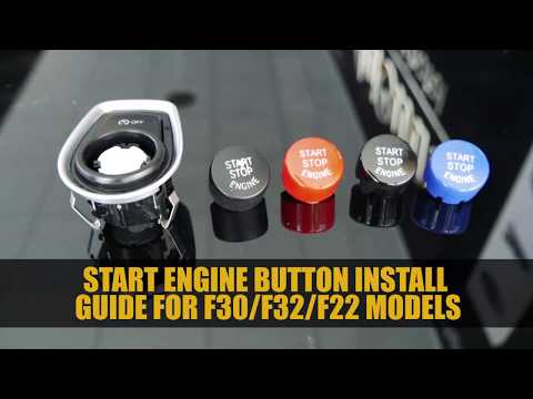 BMW F30 Red Start/Stop Engine Button installation video thumbnail