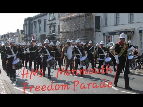 The Band of HM Royal Marines Commando Training Center, HMS Monmouth Freedom Parade (HD)