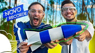 O NOVO RECORDE BRASILEIRO: Foguete de PET