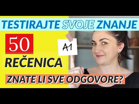 TEST ZA NIVO A1 - ZNATE LI SVE ODGOVORE?