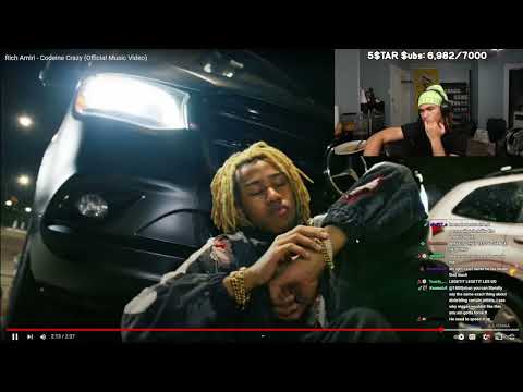 Plaqueboymax reacts to Rich Amiri - Codeine Crazy
