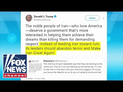 特朗普呼籲伊朗阿亞圖拉。"放棄恐怖，讓伊朗再次偉大 (Trump calls out Iran’s Ayatollah: ‘Abandon terror and Make Iran Great Again’)