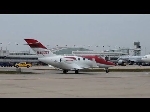 HondaJet on Taxiway Alpha at Chicago O'Hare International Airport [04.13.2018]