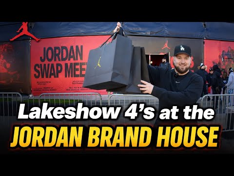 THE JORDAN BRAND HOUSE WAS THE BEST POP UP OF ALL STAR WEEKEND! THEY HAD 1,000’S OF LAKESHOW 4’S!